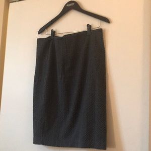 Loft gray pencil skirt